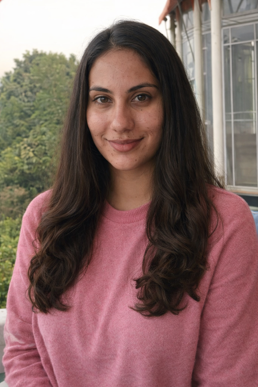 Original selfie used before the outdoor-style result.